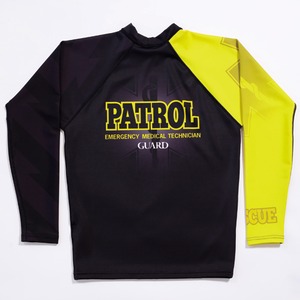 GUARD ガード 2018 オリジナル メンズ水着 超撥水長袖ラッシュガード [WATERPATROL] ブラック  18wprash