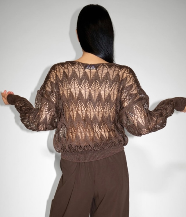 Cristaseya  [LINEN LACE SWEATER]