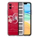 【即納】スマホケース 可愛い iPhone11 ピアノ ハート 音楽 お洒落 楽譜 iPhone11Pro クリアケース 透明 人気 ねこ 動物