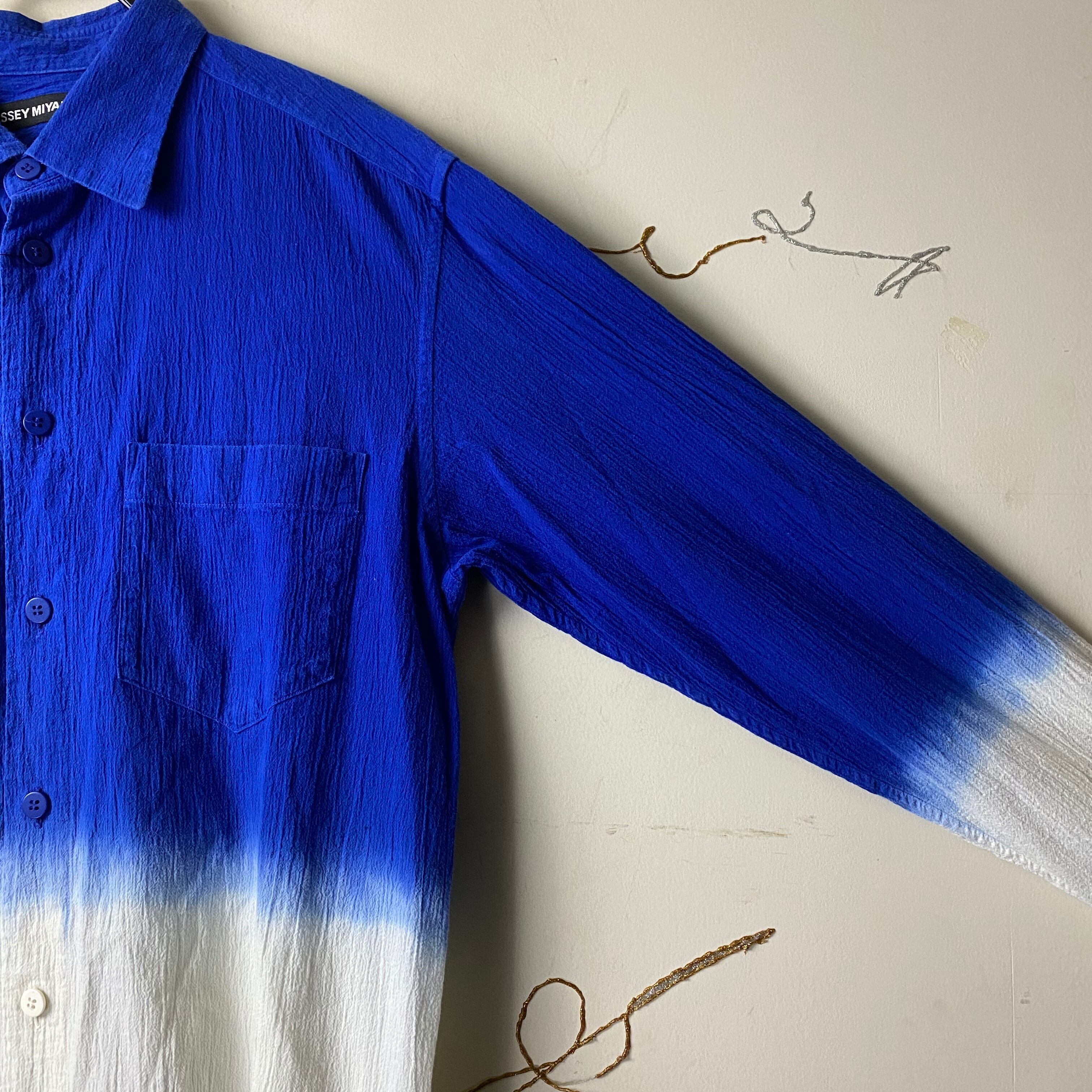 ISSEY MIYAKE MEN color blocking design crepe shirt | NOIR ONLINE