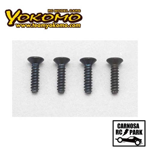 【YOKOMO ヨコモ】M2x8mm 皿ソケット タッピングビス (4本入)［ZC-F28TPHA］