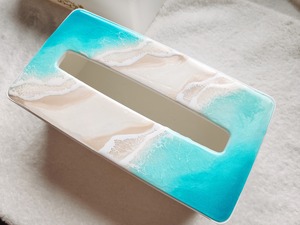 447.オーシャンレジンアート ティッシュbox