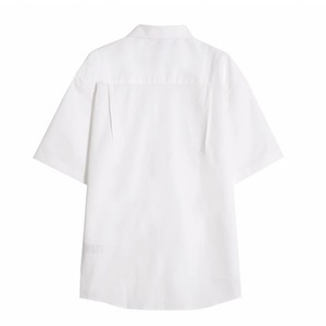 スタンダードエレガント半袖シャツ　0619