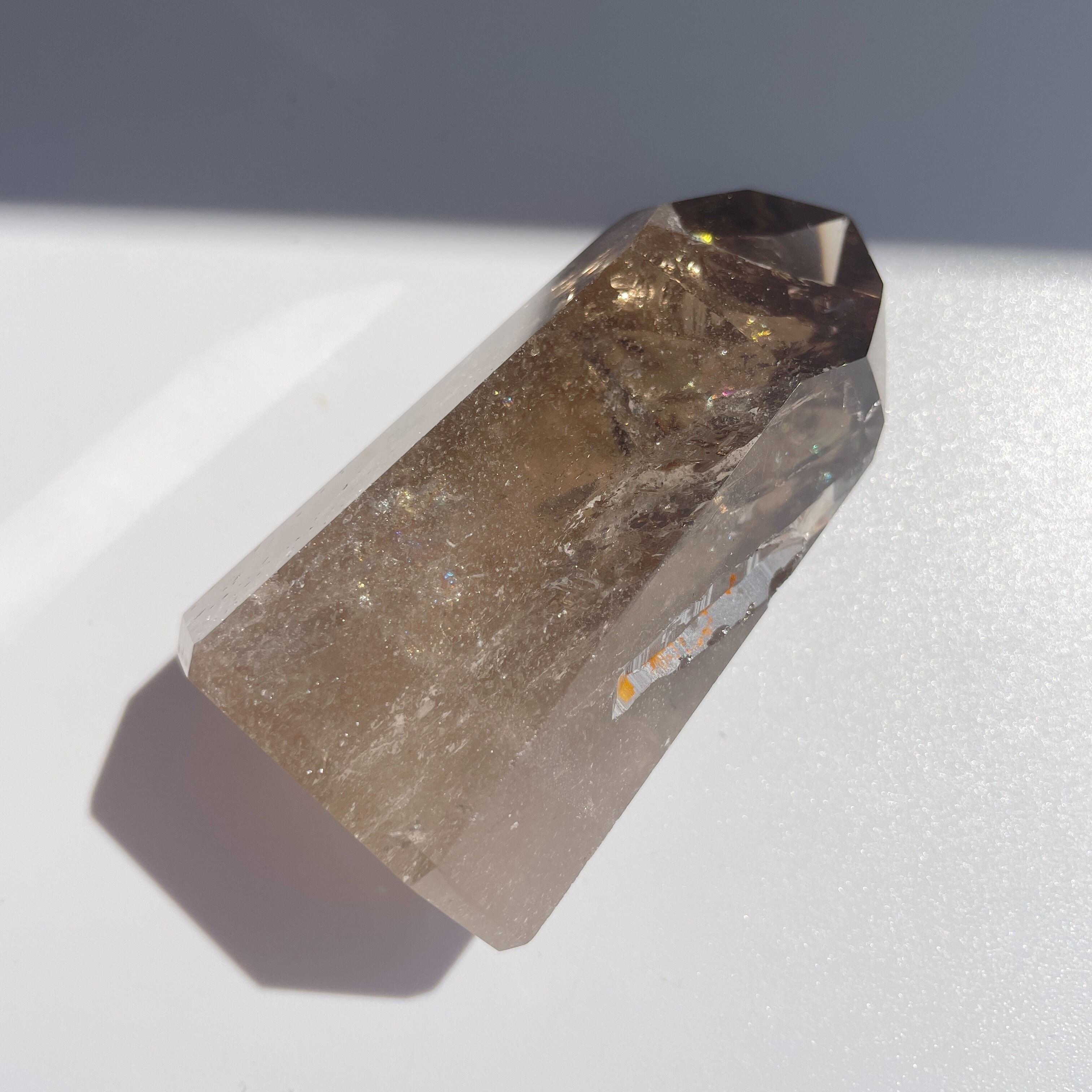 虹入り◎スモーキークォーツ タワー26◇Smoky quartz Tower◇天然石