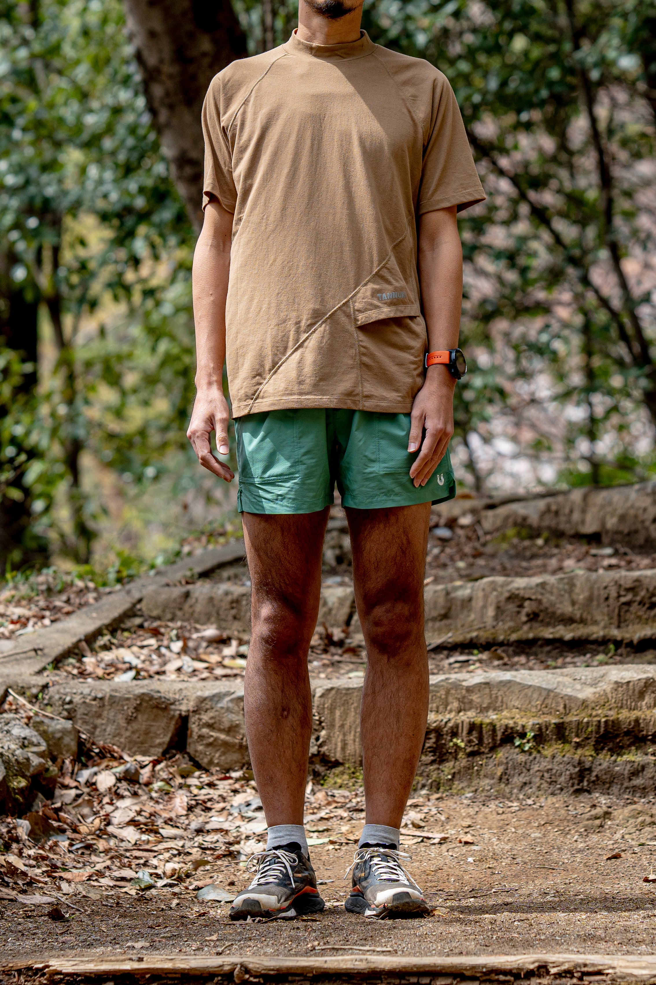 Sato Wind Short: Color Caramel Brown | TANNUKI Running Wear Shop