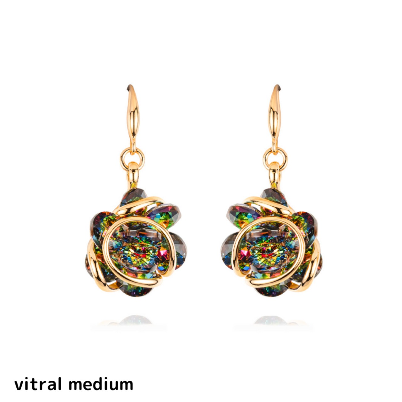 NINFEA *11 wine red* -orecchini-