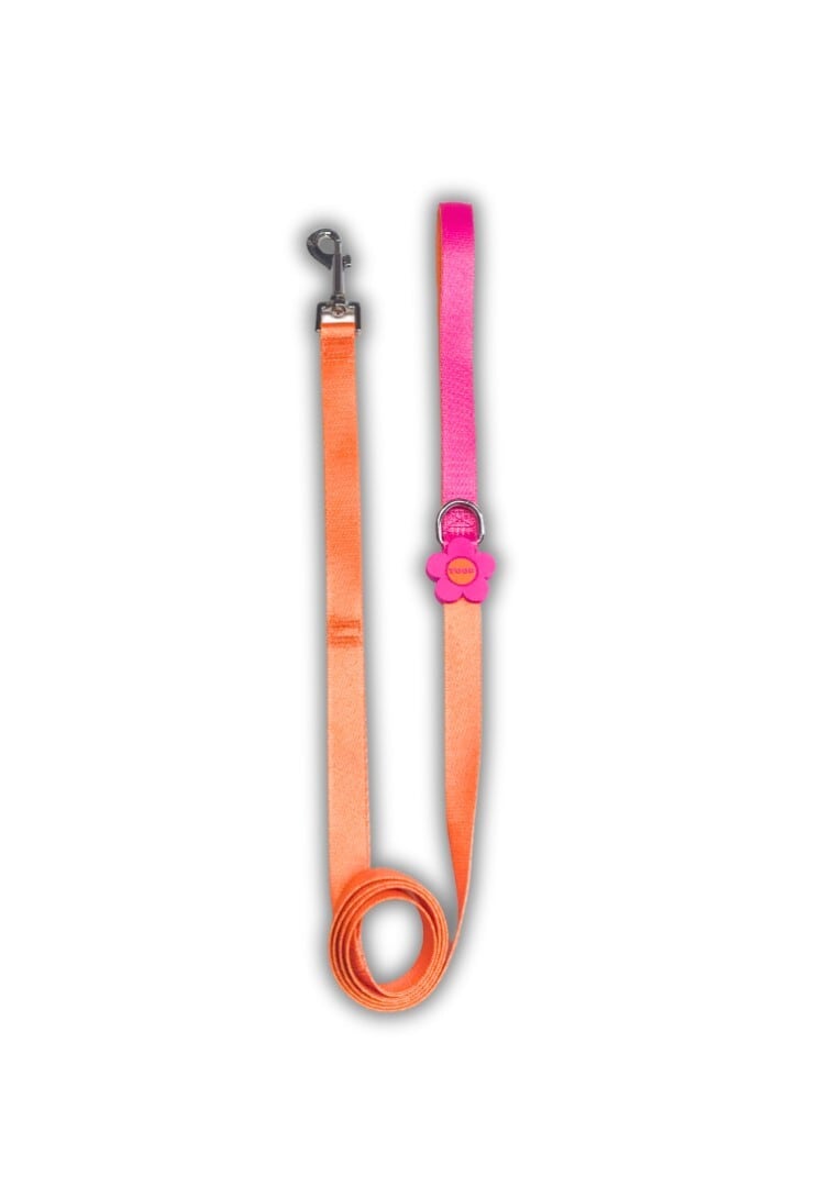 即納【TOOF】Flower Logo Leash (Orange/Pink)