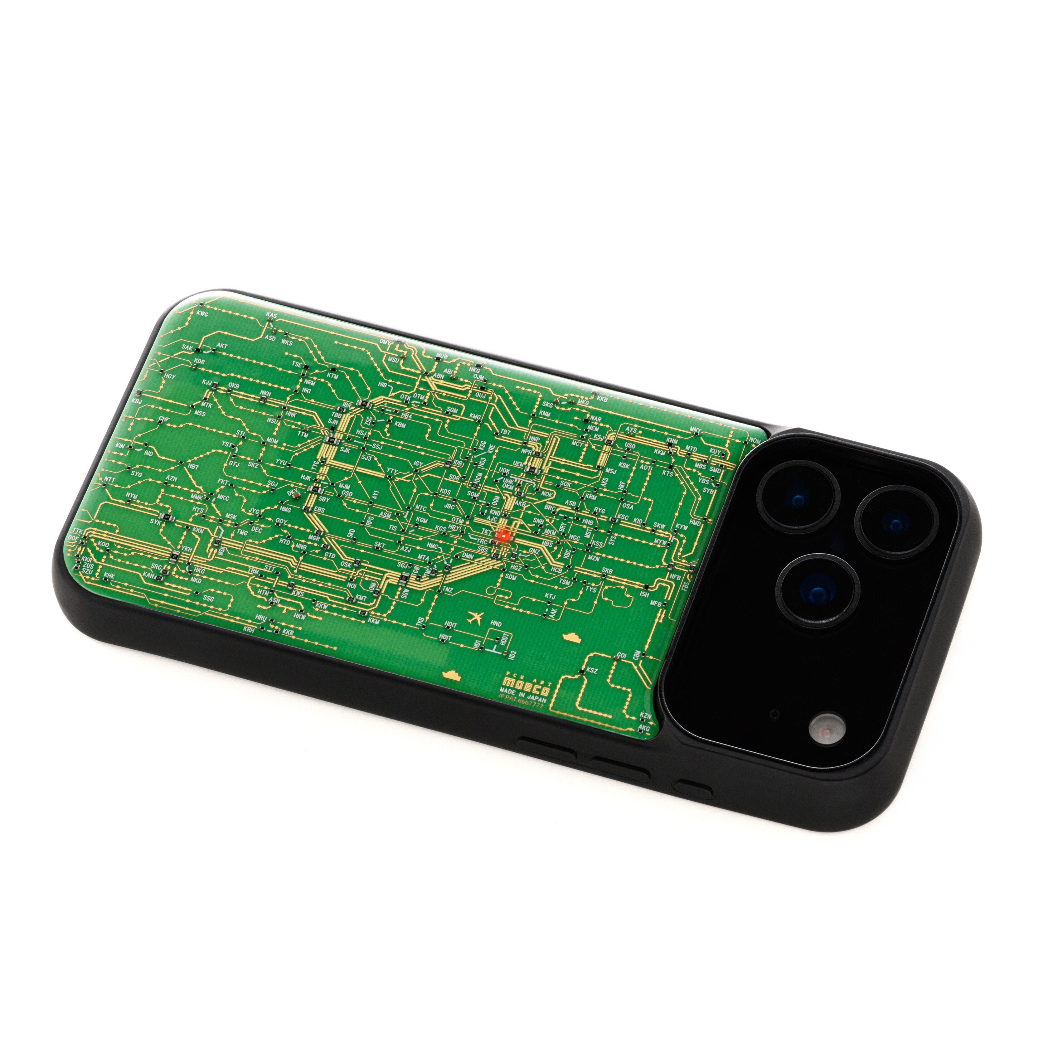 FLASH iPhone 16 Pro Max ケース　東京回路線図 FLASH 東京回路線図 iPhone 17 Pro Max ケース | PCB ART moeco