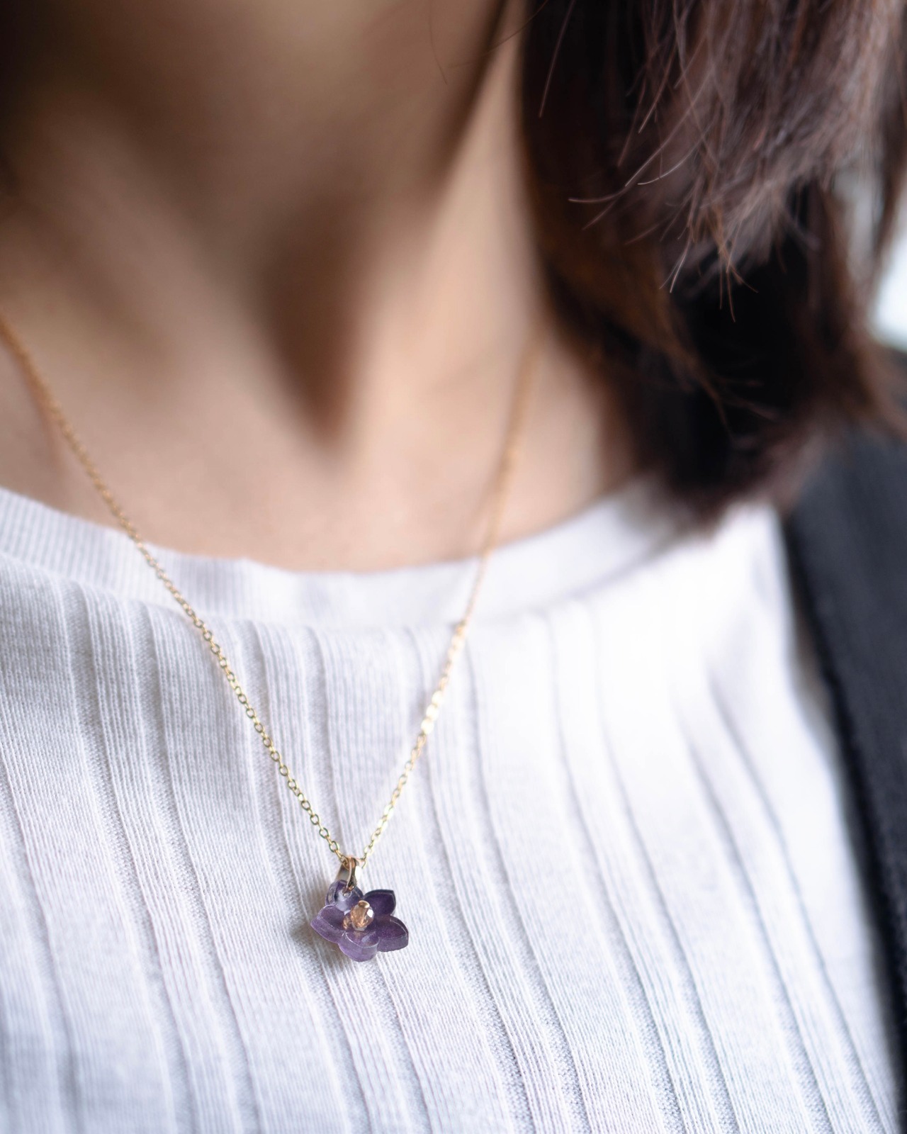 追憶◆purple : necklace