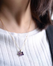 追憶◆purple : necklace