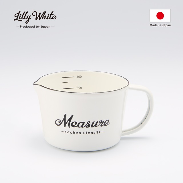 Lilly White（リリーホワイト）　ホーローメジャーカップ・S「Measure」　LW-209