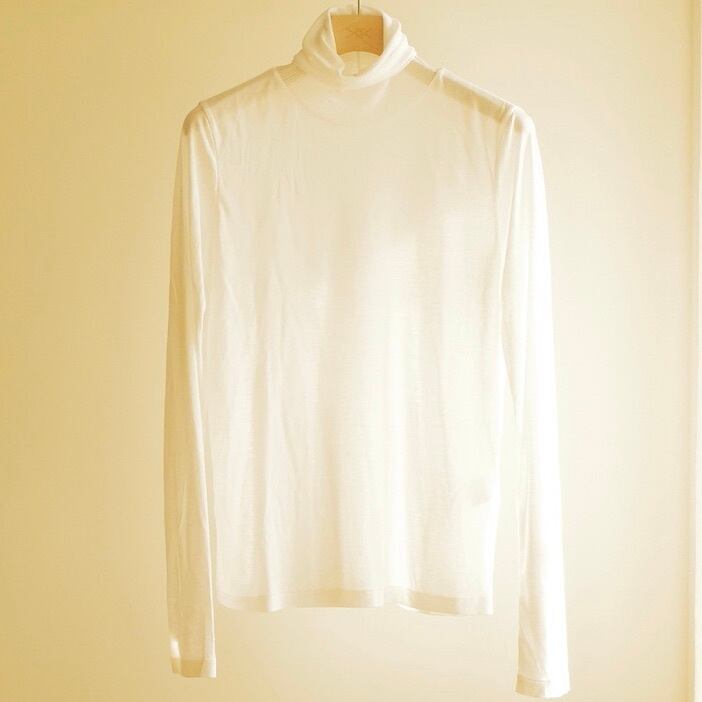 ATON|MODAL SILK JERSEY TURTLENECK