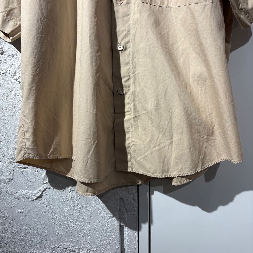 AURALEE オーラリー WASHED FINX TWILL BIG HALF SLEEVED SHIRTS 半袖