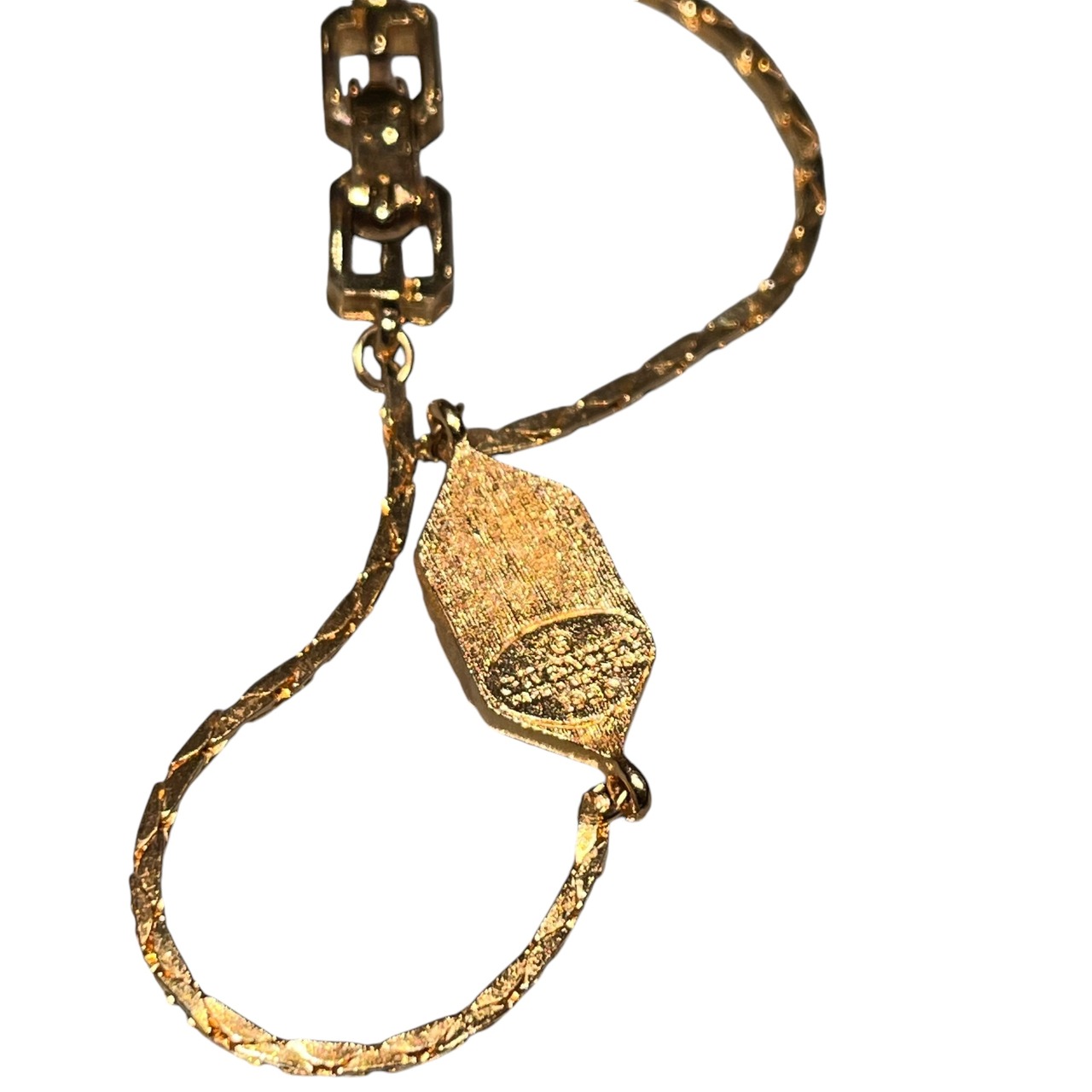 vintage GIVENCHY hexagon " G " metal bracelet