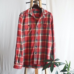 POLO COUNTRY チェック柄フランネルシャツ 90's US [C2825]