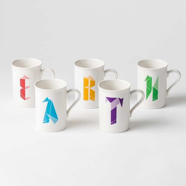 折り鶴フォントマグカップ / Mug cup with orizuru font