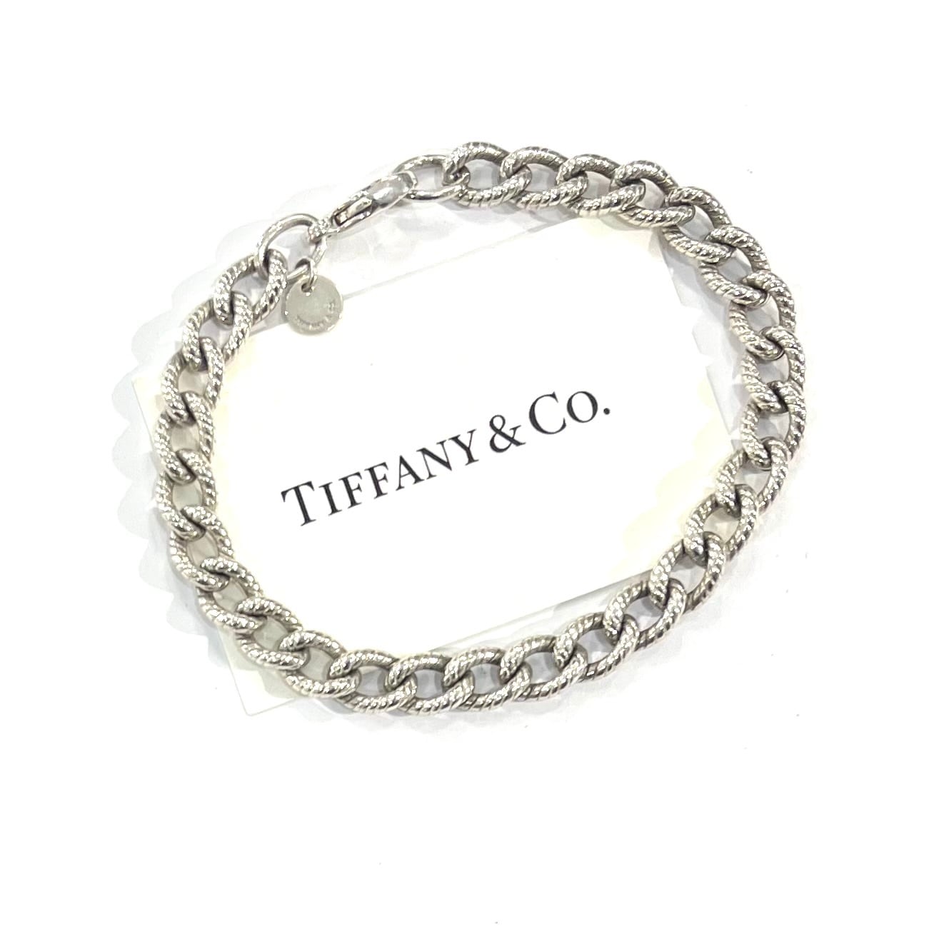 シルバー925 ヴィンテージ ファンシー ブレスレット 希少【TIFFANY&CO.】 2761 TIFFANY &CO ヴィンテージ ロープチェーン