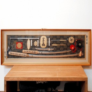 日本刀・古銭・壁飾り　・No.170428-36・梱包サイズ180