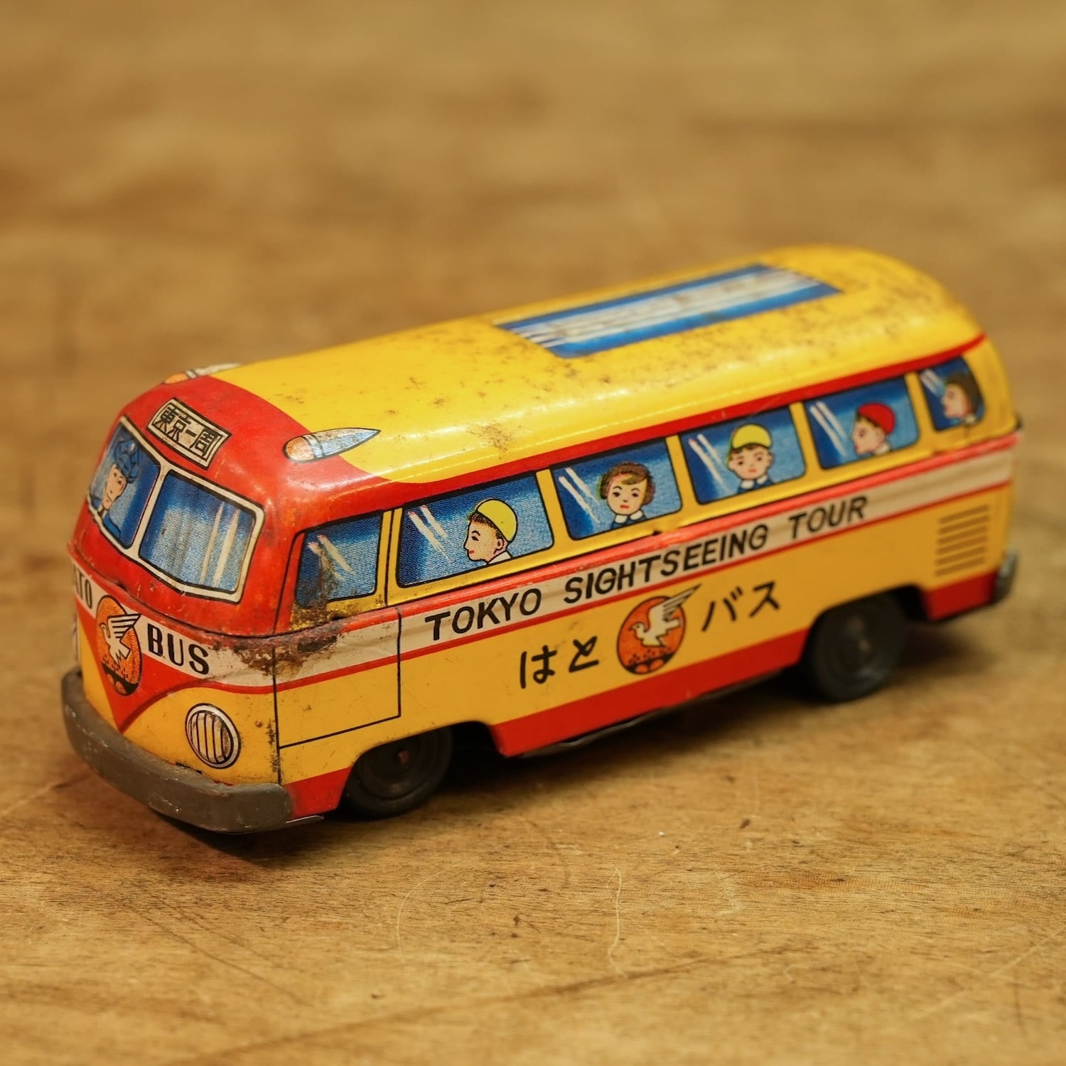 ブリキ玩具 バス 当時物 イチコー 中央バス プリントヘビーゲージ 金属