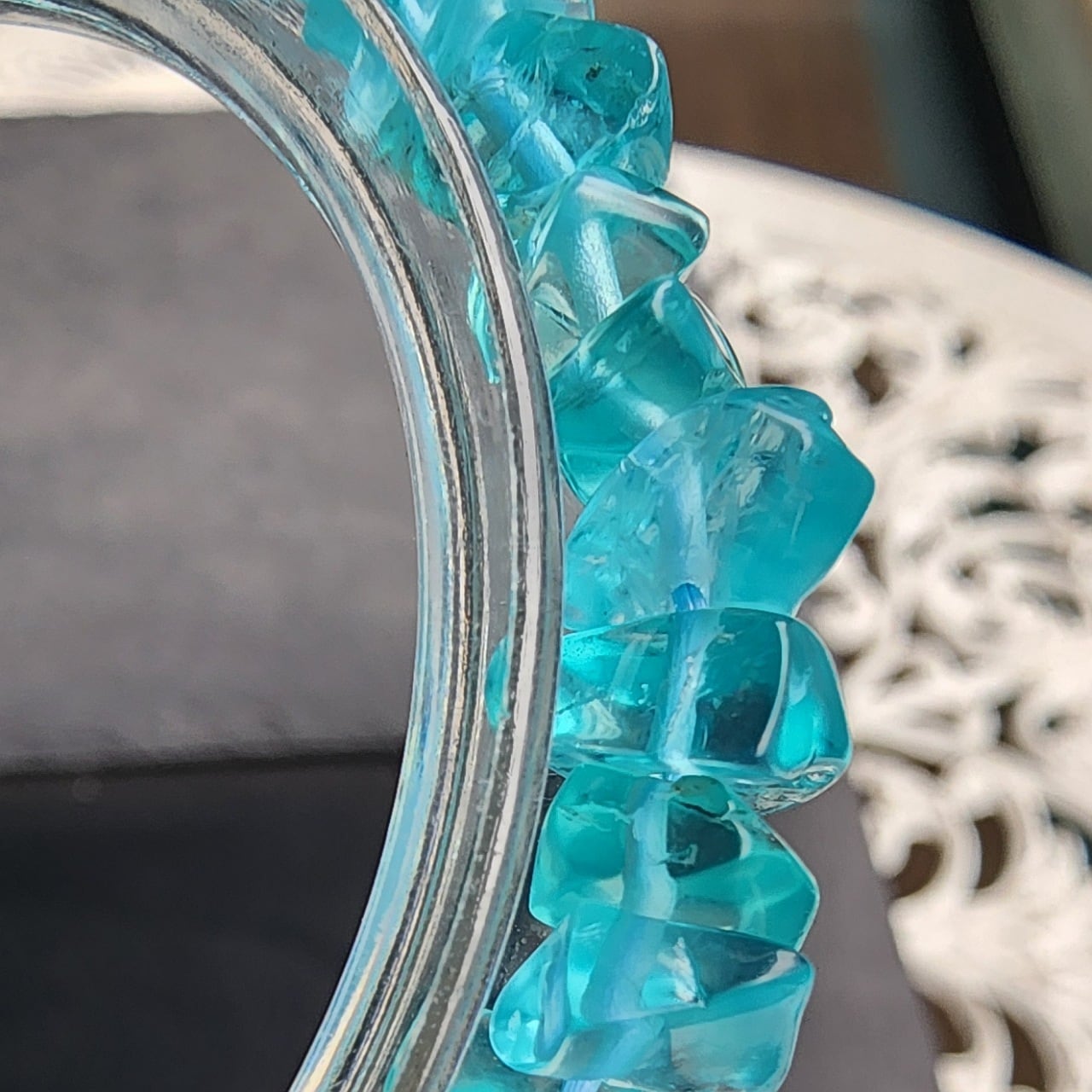 TW010《no.1》】ネオンブルーアパタイト 天然石 | 天然石ラズベリー