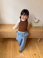 韓国子供服 / BANANA J / 26Autumn / ダブルストラップトップ / 秋服 / キッズ *XS~JS*