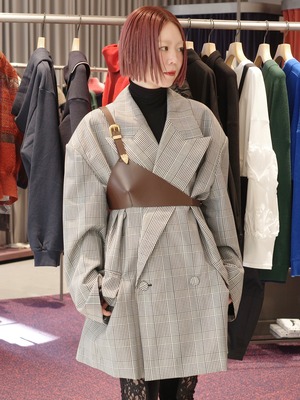 【26SS】FUMIE TANAKA フミエタナカ / leather half bra