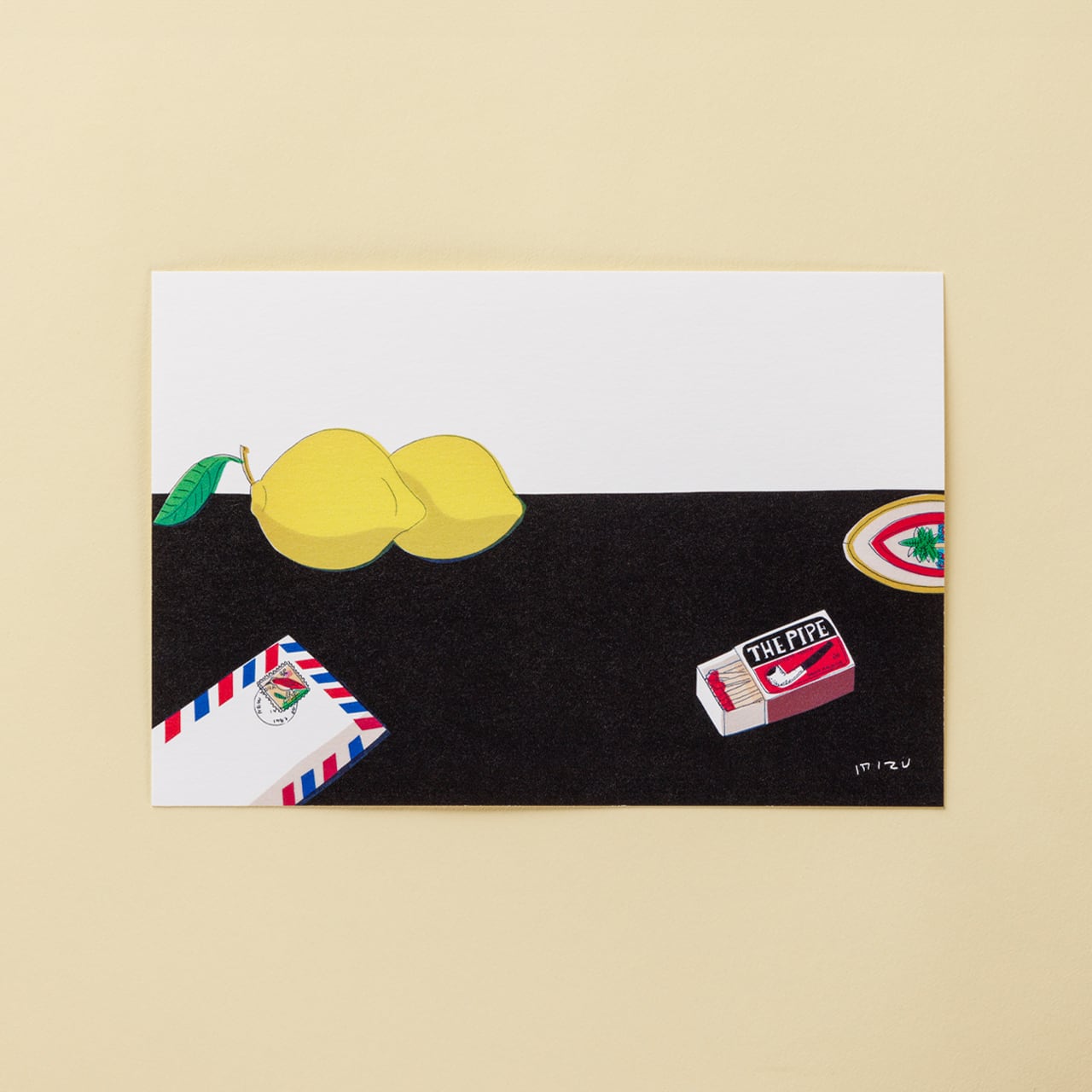 安西水丸 ポストカード レモン | WIHL SHOP 早稲田大学国際文学館