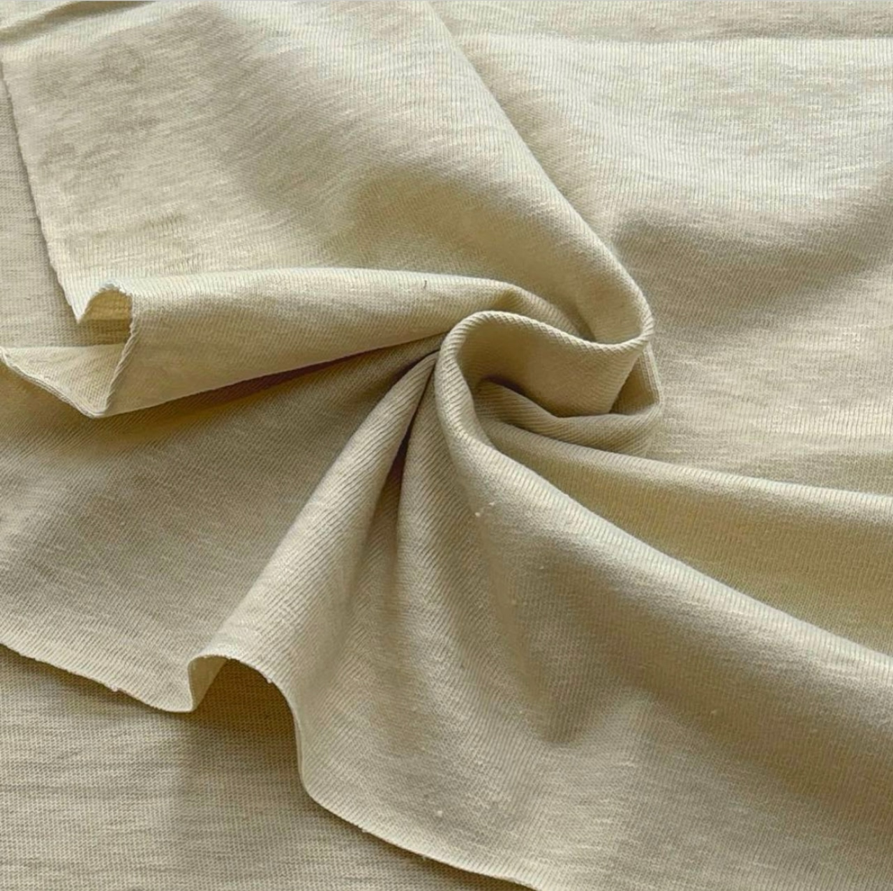 ★NY080◆2m◆綿100%スラブ天竺ニット生地◆ライトミスト色