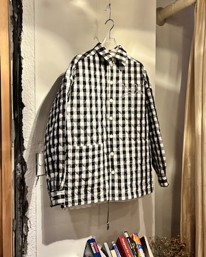 TSTS 【QUILTED GINGHAM SHIRT BLOUSON -BLACK GINGHAM-】