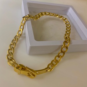 【即納】18k coating belt choker