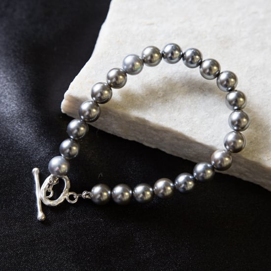 グレー系真珠ブレスレット 約20cm グレー系真珠ブレスレット 約20cm