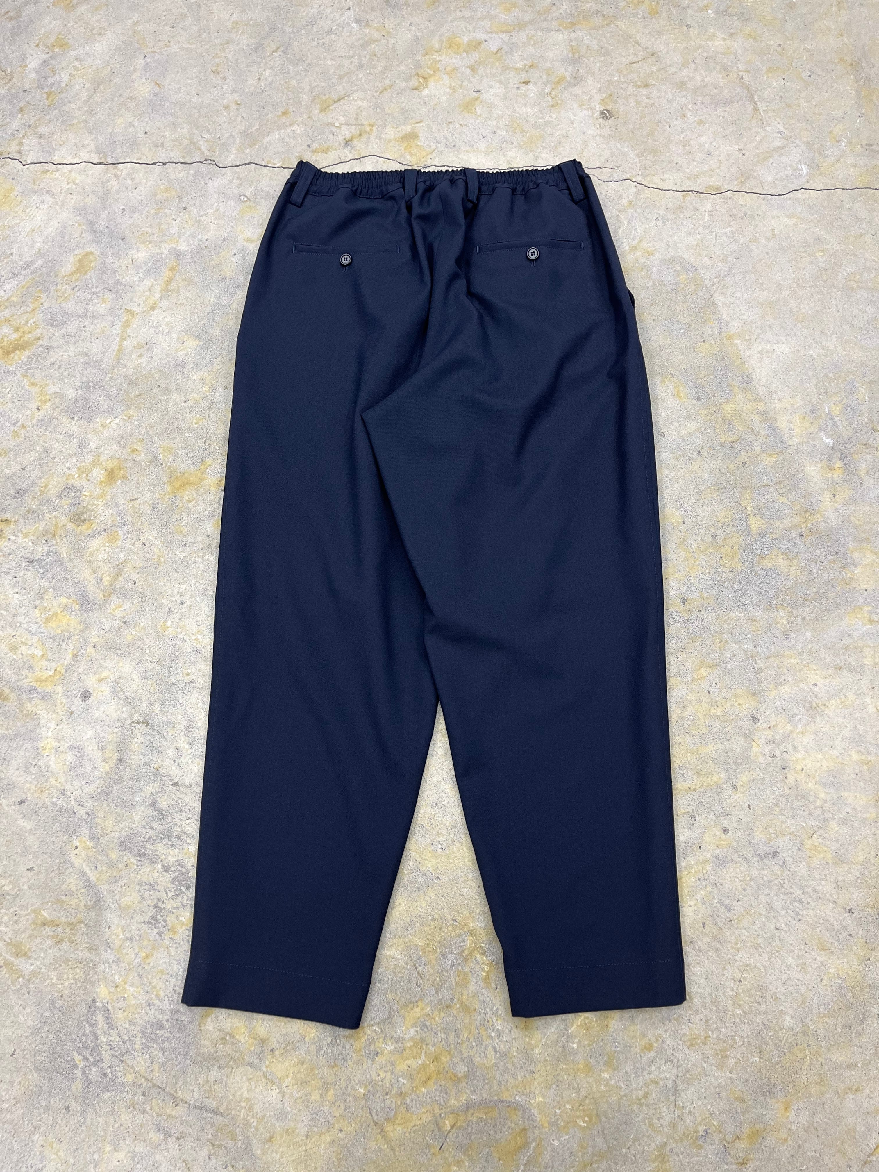 MARNI | TROPICAL WOOL PANTS | NAVY | HOWDAY