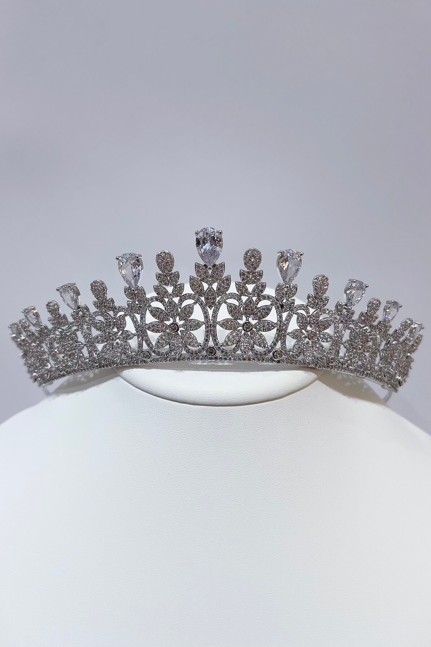 送料無料】ジルコニアティアラ ~ブライダルティアラ~ ≪ZT-15