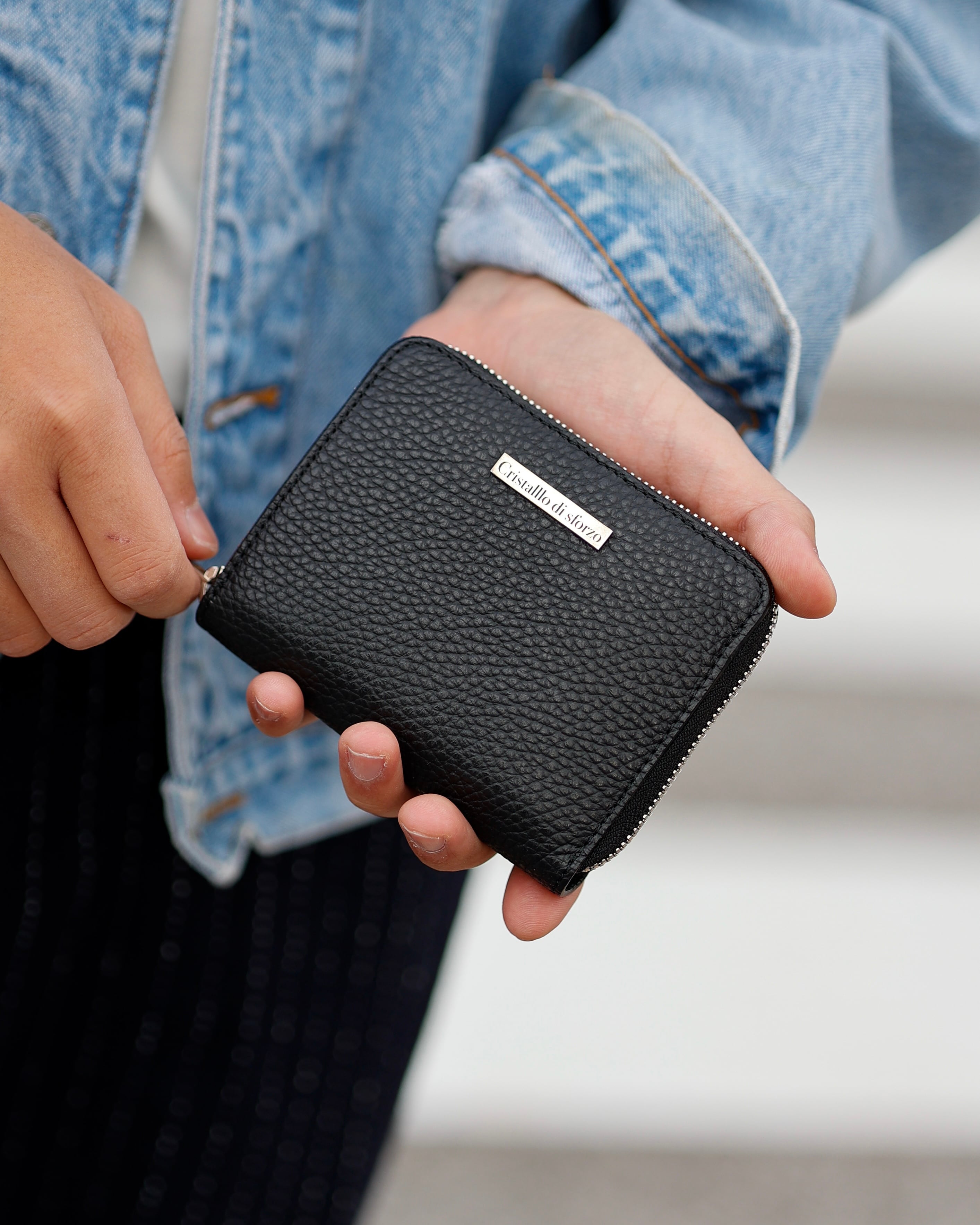 即納カラーあり】Italian Emboss Middle Wallet 【イタリア・マスト