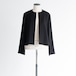 no-collar slit sleeve jacket