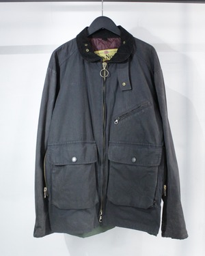 【Caka BLACK】Various Gimmick Oild Hunting Jacket
