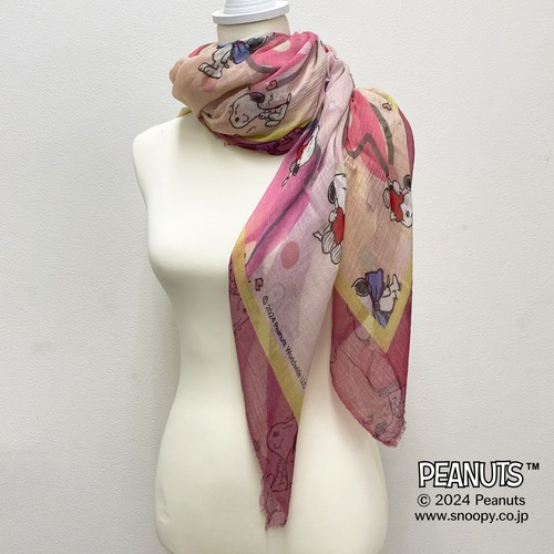 Ottotredici　AG-241301LS　LISA_PEANUTS_30200　I love SNOOPY ピンク系