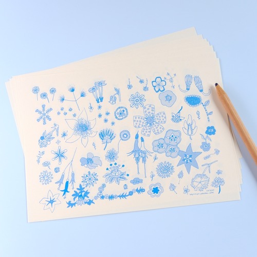【CHIQON】PAPER IN　B6サイズ 便箋「はな青」