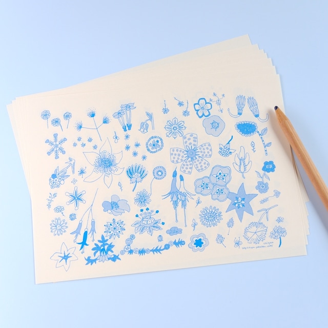 【CHIQON】PAPER IN B6サイズ 便箋「はな青」