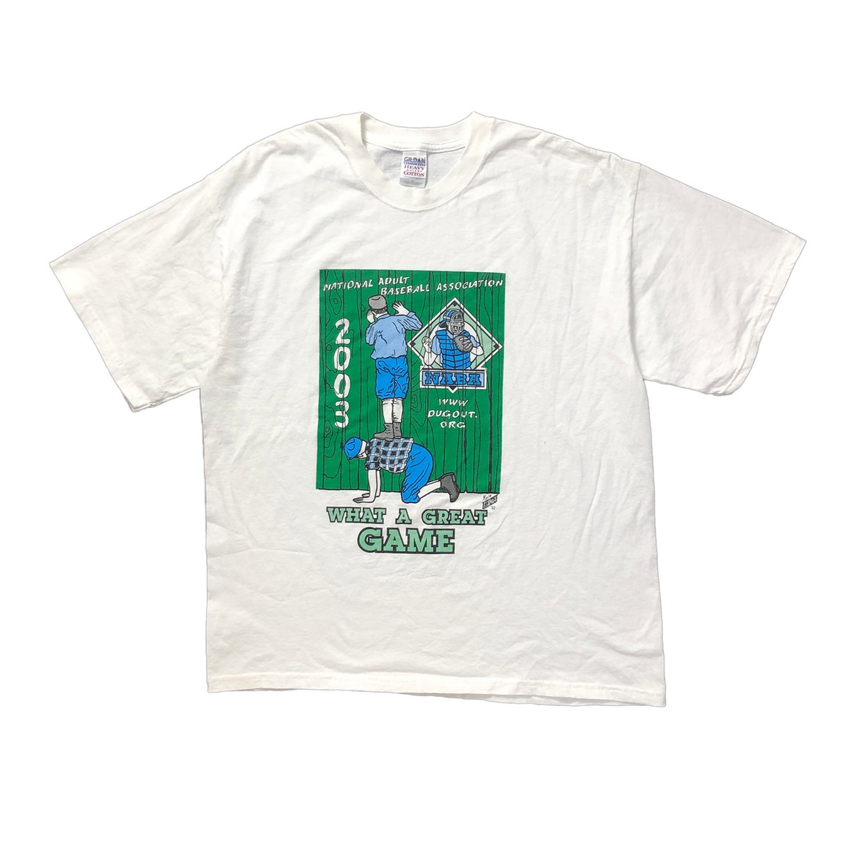 00S ヴィンテージ NABA ベースボール 野球 プリント Tシャツ メンズXL 