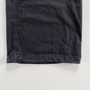 Ripstop suspenders pants (black)