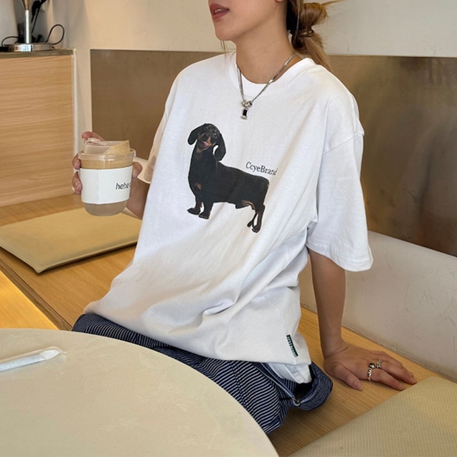 ダックスグラフィックプリンロゴTシャツ R00614