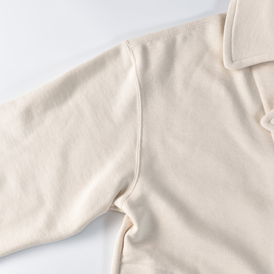 Sarahwear サラウエア 「Jonathan」オーガニックスウェットPコート・キナリ オーガニックコットンを使ったPコート、春までロングシーズンで使えます。【送料無料】