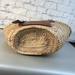 【最終処分SALE】LOEWE ロエベ スモールカゴバッグ  ハンドバッグ ブラウン A-9042