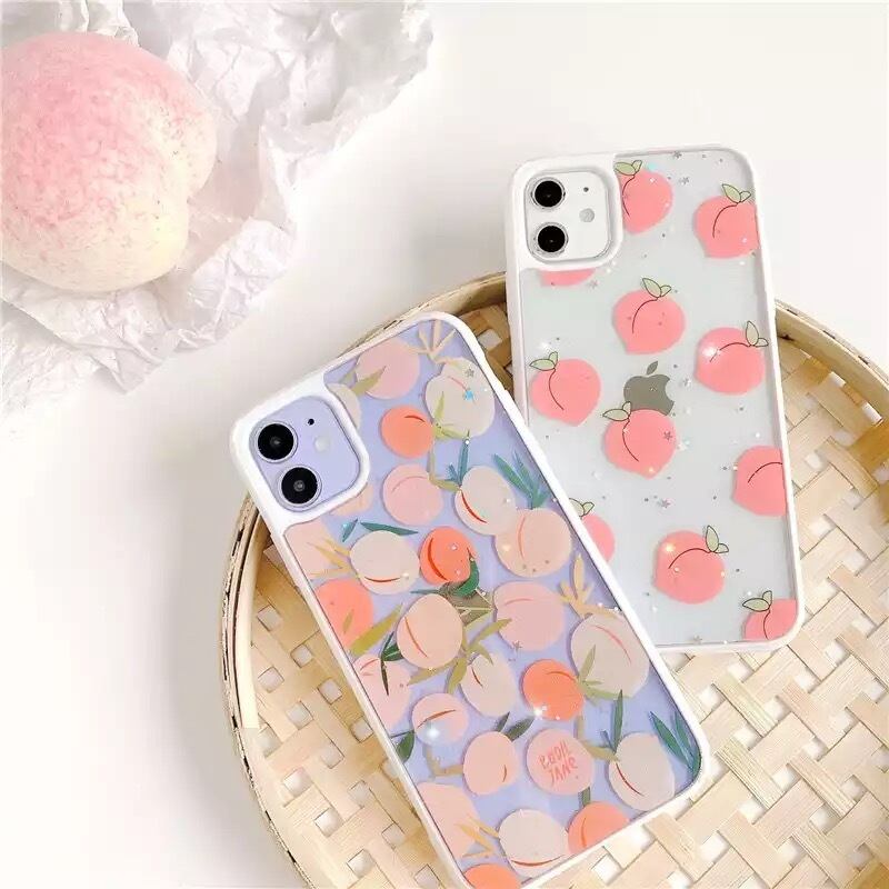 送料無料 予約商品 イラスト 桃 ピーチ 果物 フルーツ Iphone Iphoneケース スマホケース Selectshop Aya