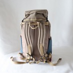 【Deadstock Item】バックパック / Top-flap Draw Backpack　/ アッシュグレー×バーガンディ・ボトム