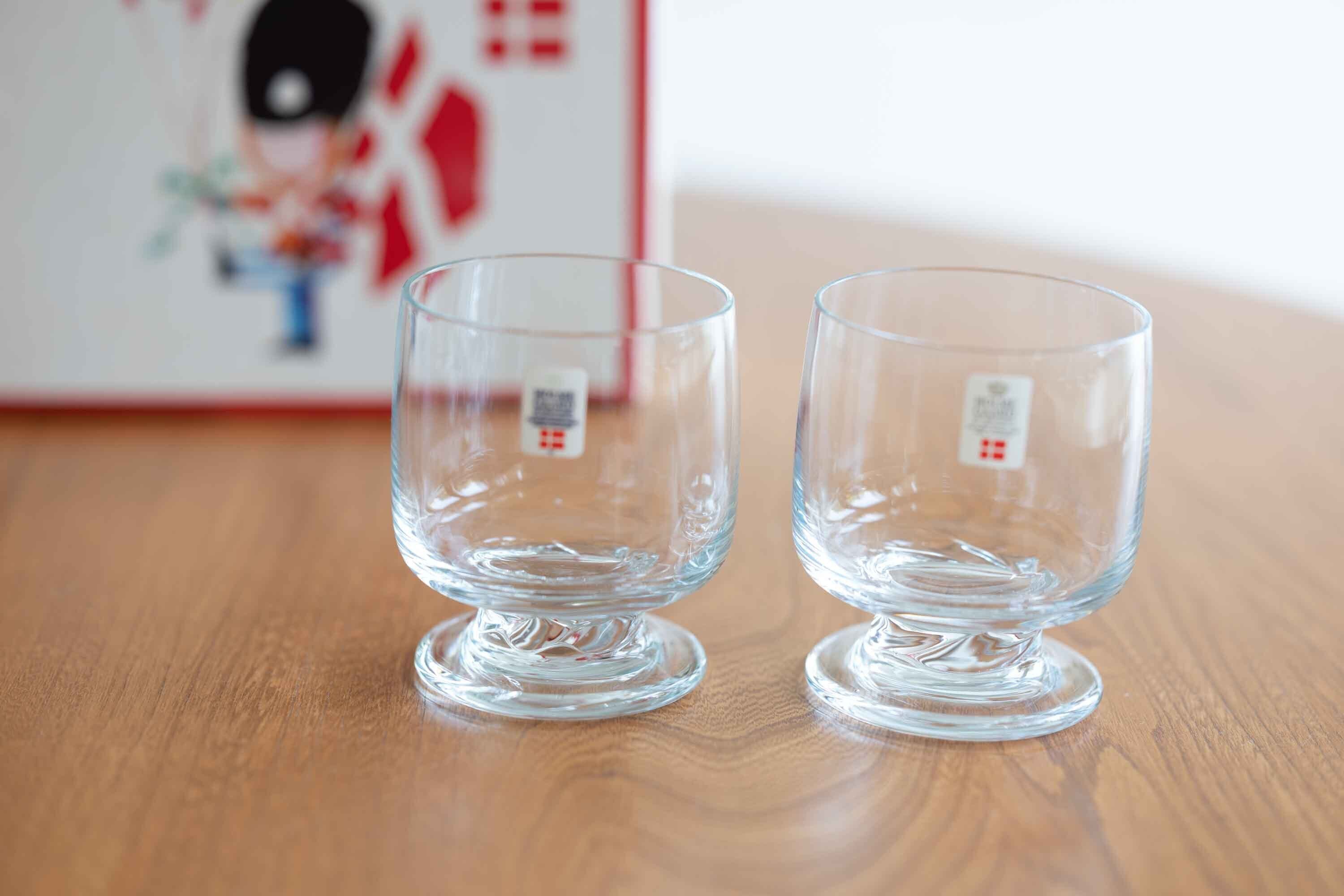 ホルムガード(Holmegaard )ロックグラス2個セット 箱入り ビンテージ品