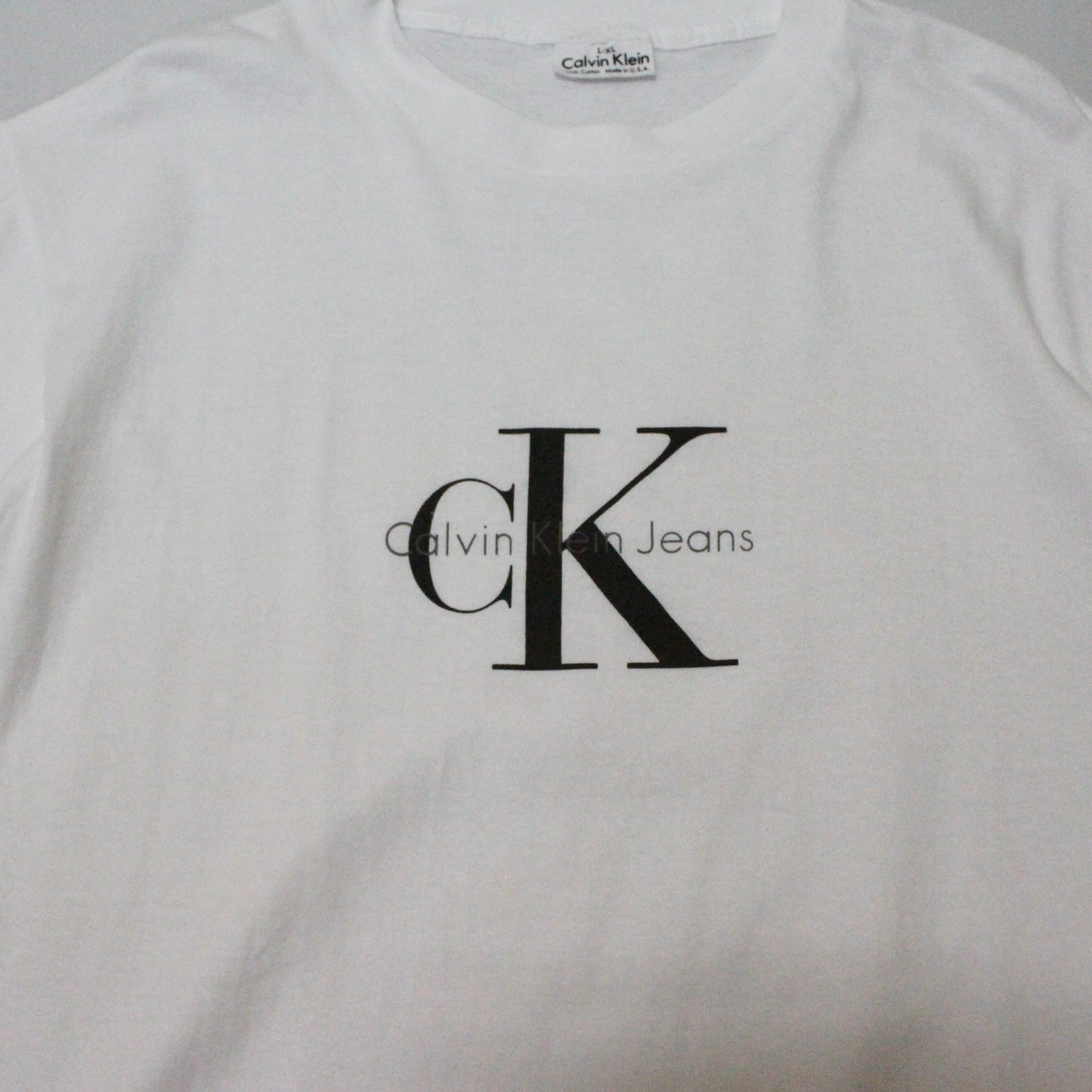 90s USA製　カルバンクライン　Tシャツ 90s' USA製 Calvin Klein カルバン クライン CK ロゴ Tシャツ | BANCA