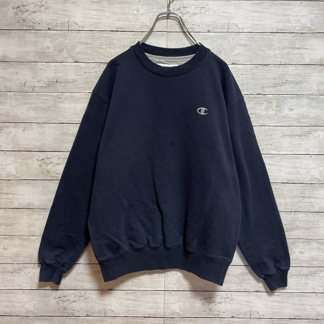 【champion】チャンピオン ワンポイント刺繍ロゴ スウェットトレーナー 【champion】チャンピオン ワンポイント刺繍ロゴ スウェットトレーナー