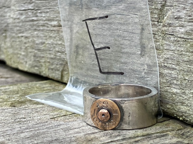 【E】LEVI’S 1890s-1920s RIVETED Tarnished Silver 925 RING